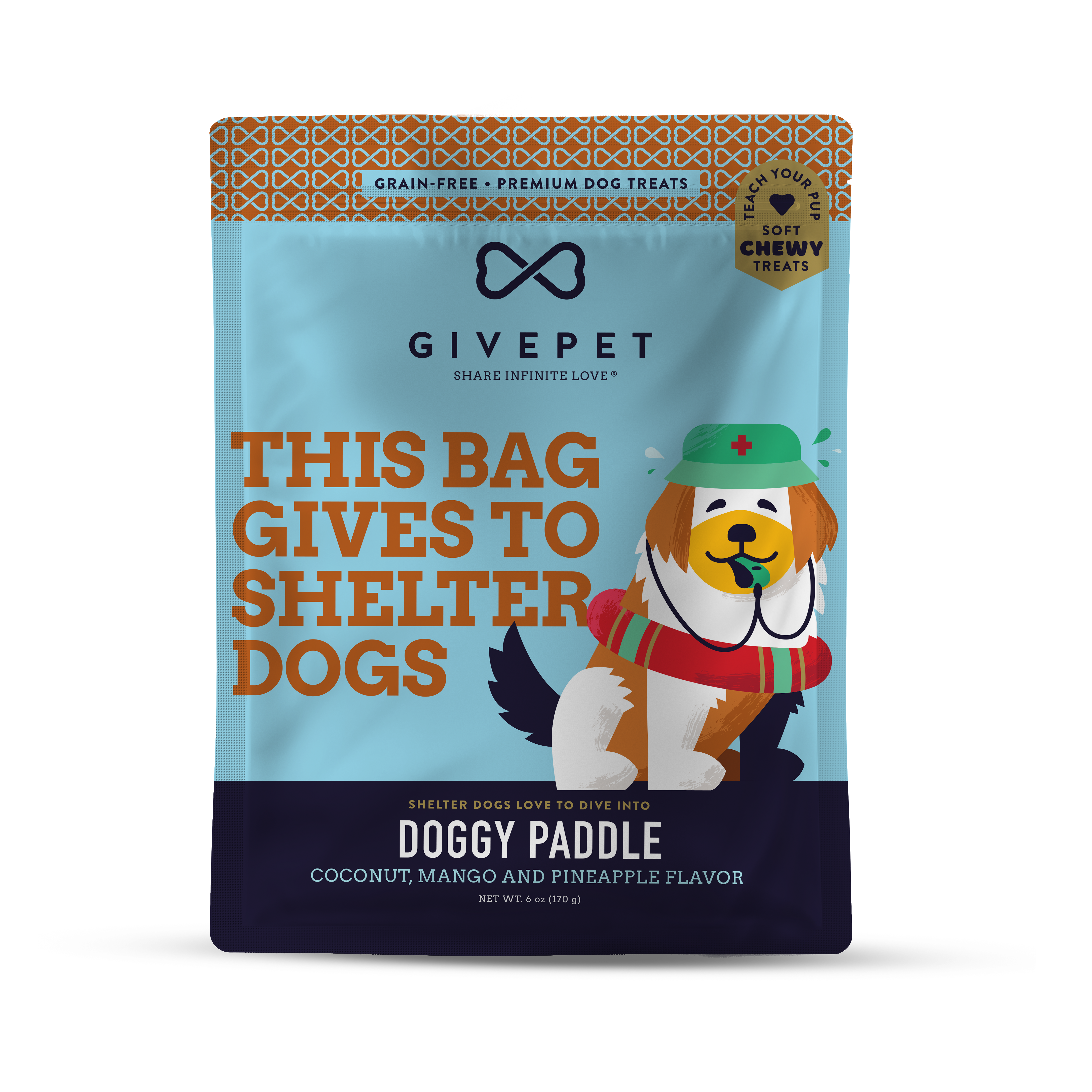 Doggy Paddle Soft and Chewy Training Dog Treats, 6oz Bag – GivePet
