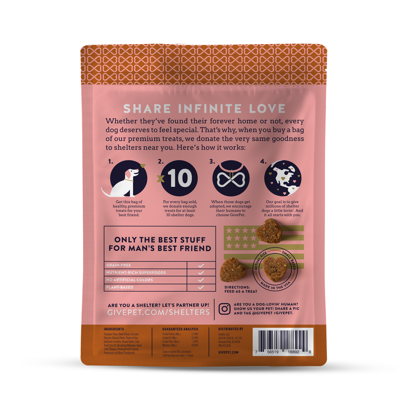 Upward Dog Soft and Chewy Training Dog Treats, 6oz Bag
