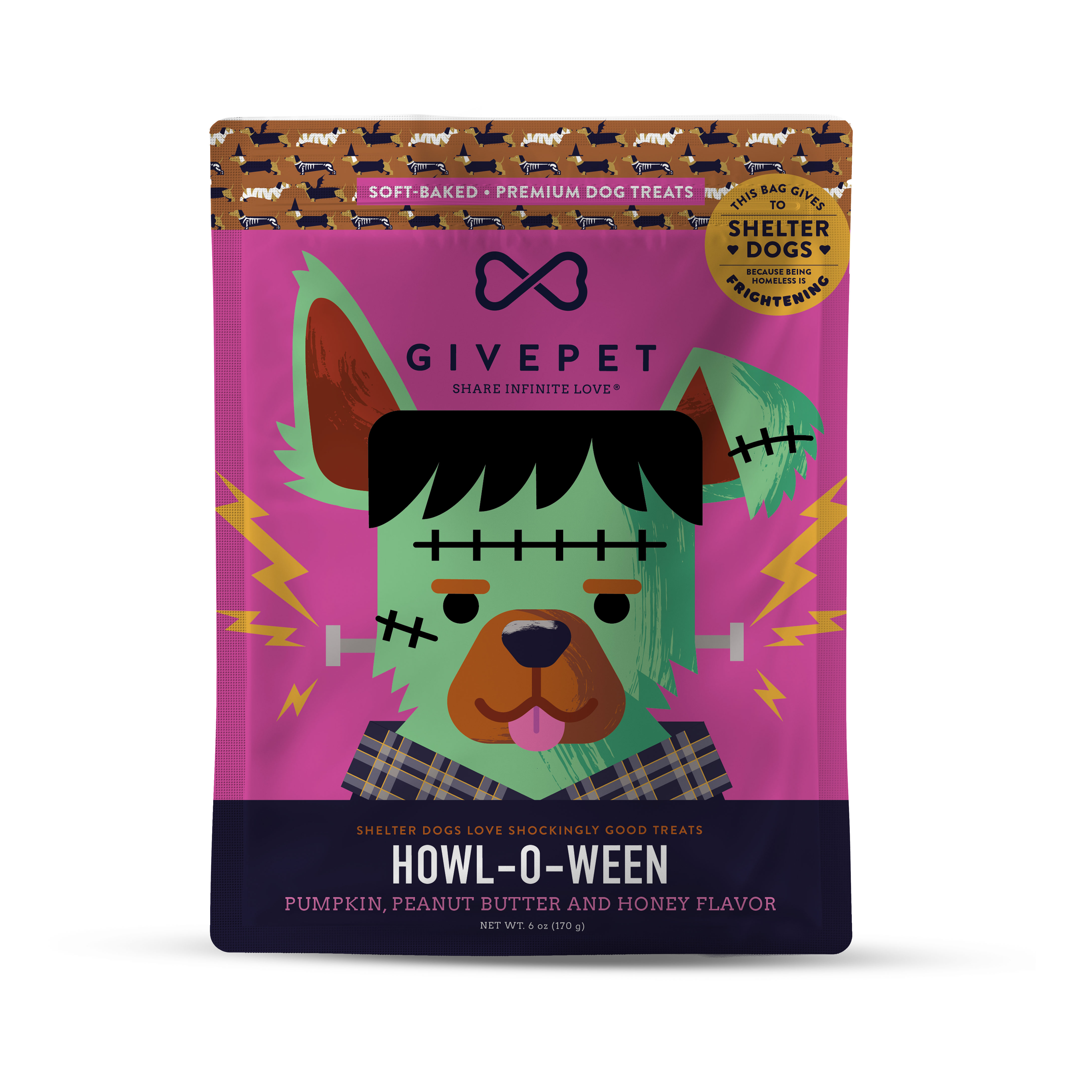 Howl-O-Ween, Soft-Baked Dog Treats, 6oz Bag – GivePet