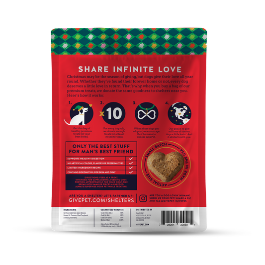 Santa's Woofshop Baked Dog Biscuits, 6oz Bag