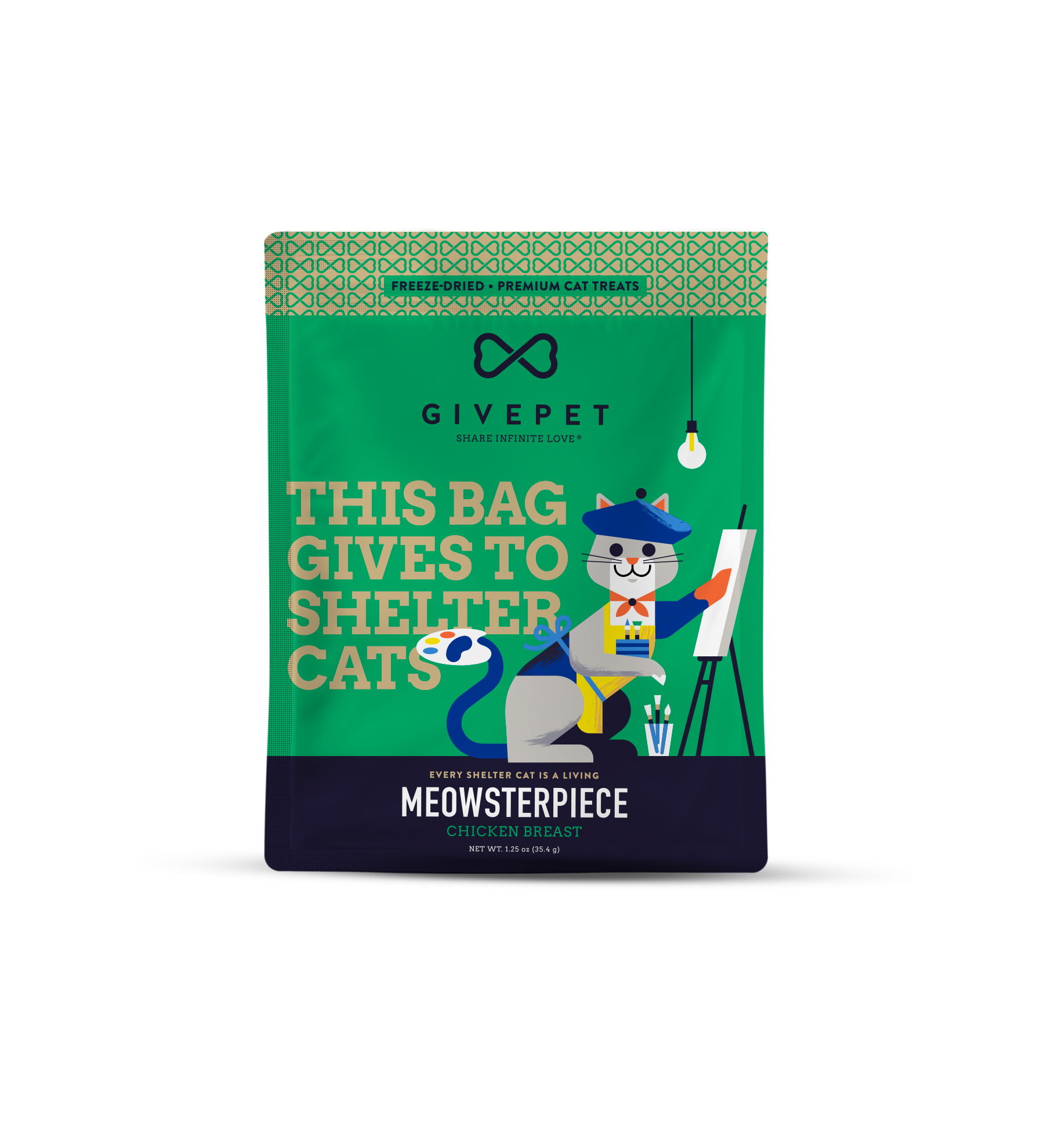 Meowsterpiece Freeze-Dried Cat Treats 1.25oz Bag – GivePet