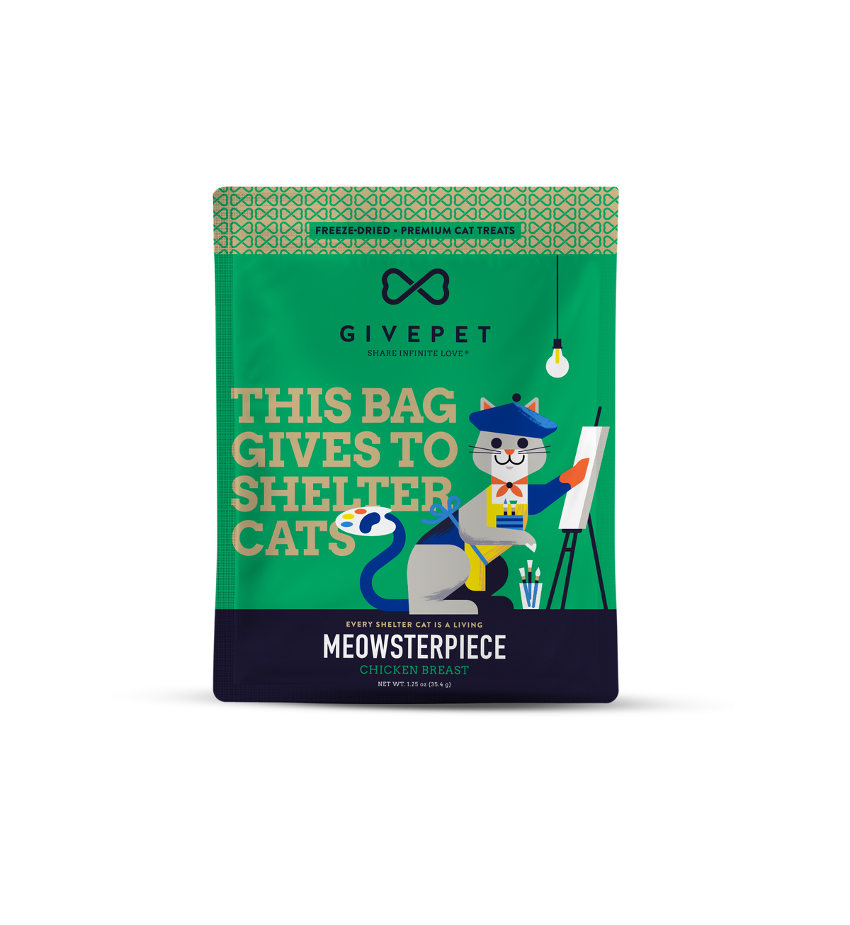 Meowsterpiece Freeze-Dried Cat Treats 1.25oz Bag