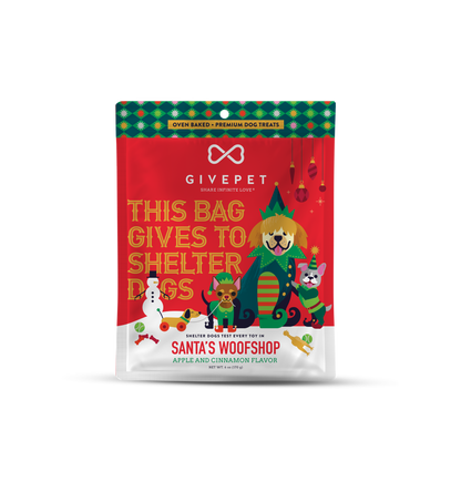 Santa's Woofshop Baked Dog Biscuits, 6oz Bag