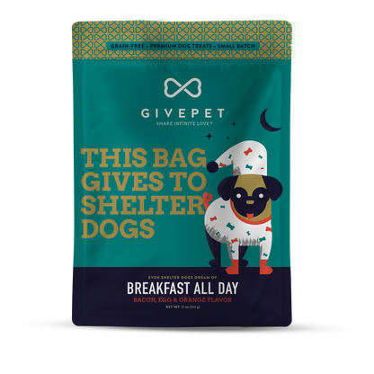 Breakfast All Day Baked Dog Biscuits, 11oz Bag