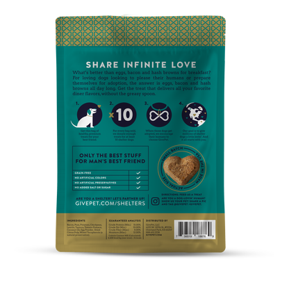 Breakfast All Day Baked Dog Biscuits, 11oz Bag