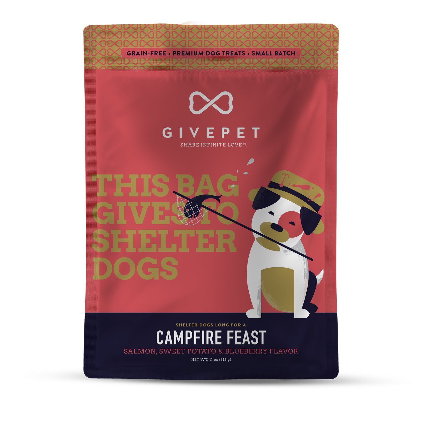 Campfire Feast Baked Dog Biscuits, 11oz Bag