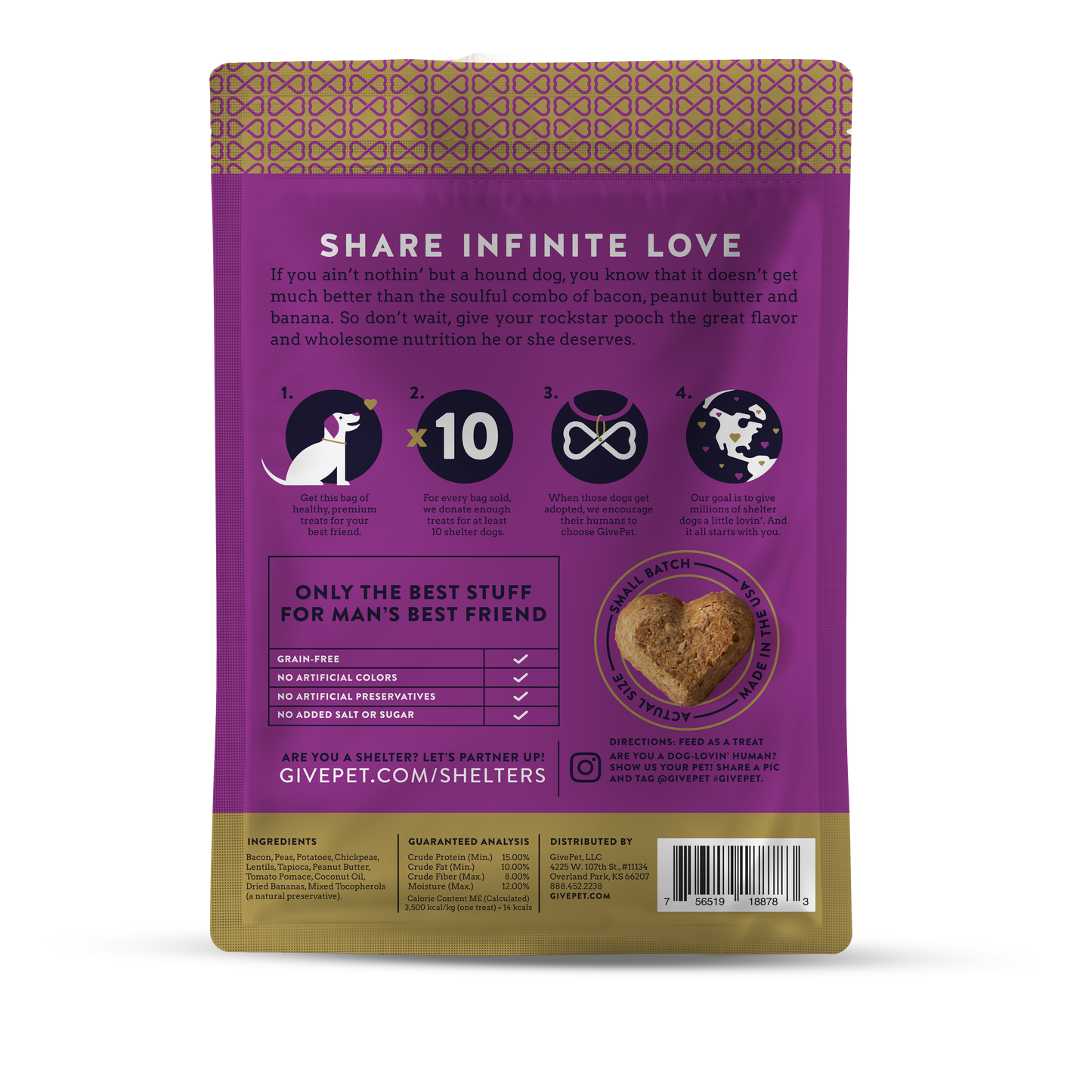 Doghouse Rock Baked Dog Biscuits, 11oz Bag