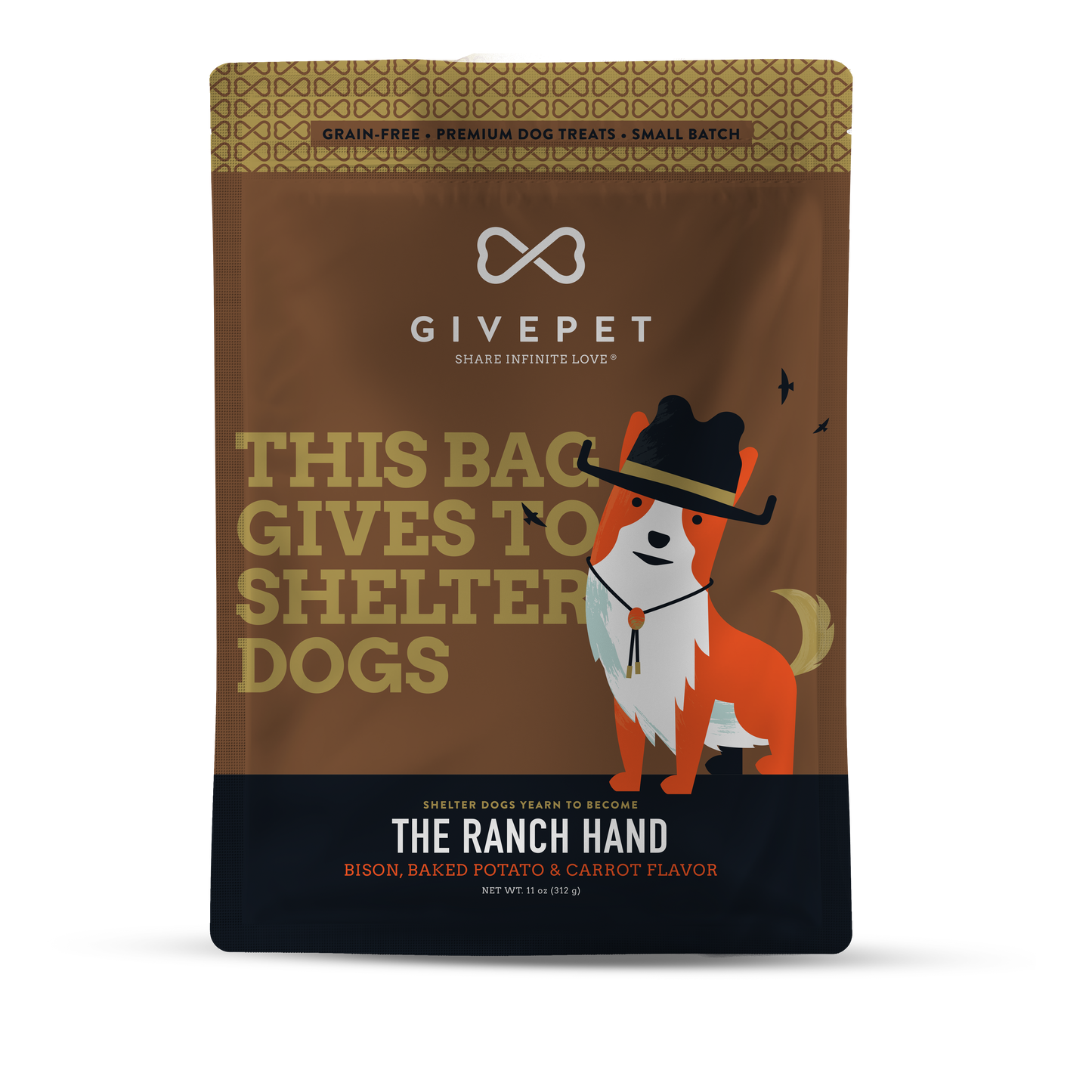 The Ranch Hand Baked Dog Biscuits, 11oz Bag