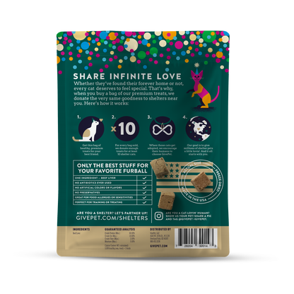 Birthday Purr-resent Freeze-Dried Cat Treats 1.25oz Bag