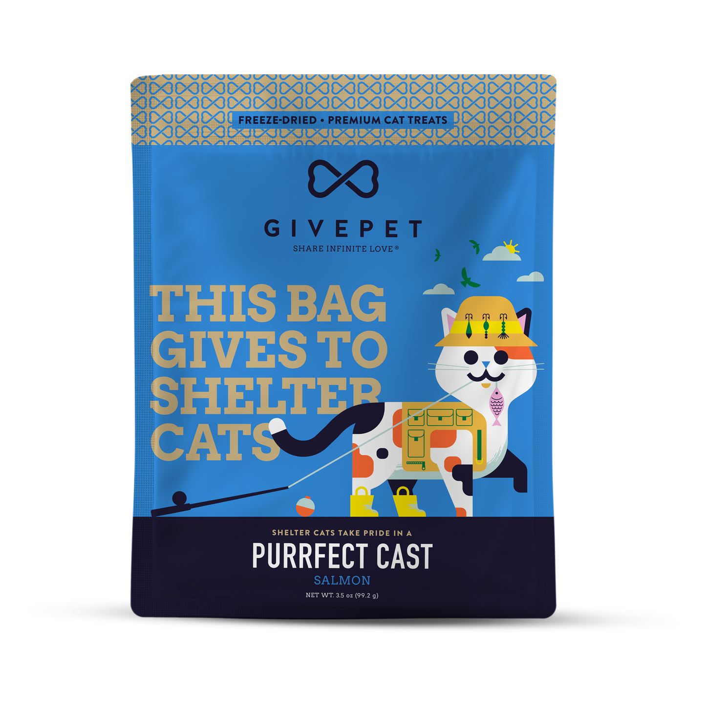Purrfect Cast Freeze-Dried Cat Treats 3.5oz Bag
