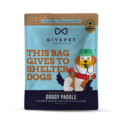Doggy Paddle Soft and Chewy Training Dog Treats, 6oz Bag