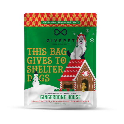 Gingerbone House Soft-Baked Dog Treats, 6oz Bag