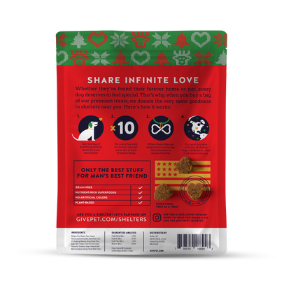 Pugly Sweater Party Soft and Chewy Training Dog Treats, 6oz Bag