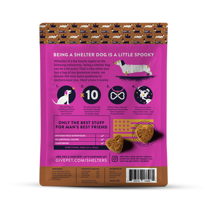 Howl-O-Ween, Soft-Baked Dog Treats, 6oz Bag