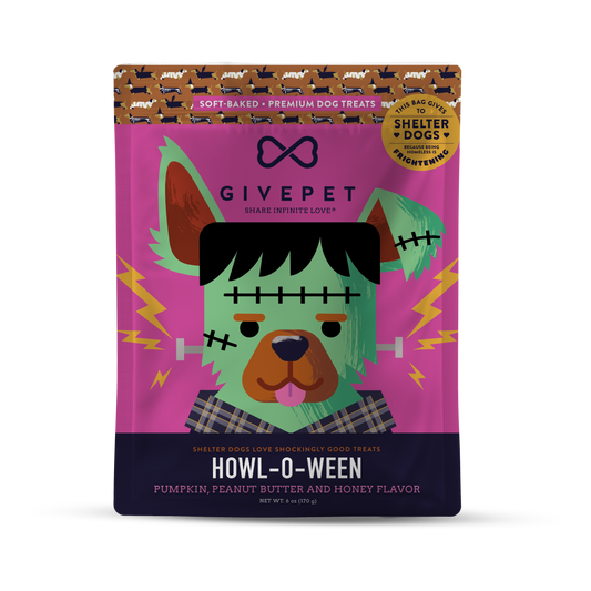 Howl-O-Ween, Soft-Baked Dog Treats, 6oz Bag