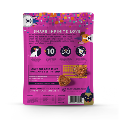 Gotcha Day Paw-ty Soft-Baked Dog Treats, 6oz Bag