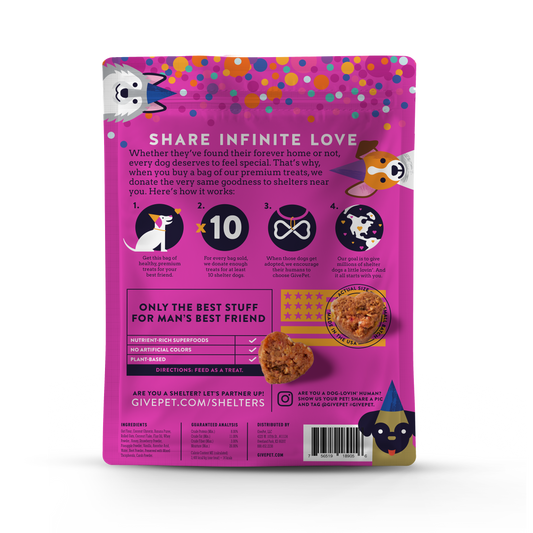 Gotcha Day Paw-ty Soft-Baked Dog Treats, 6oz Bag