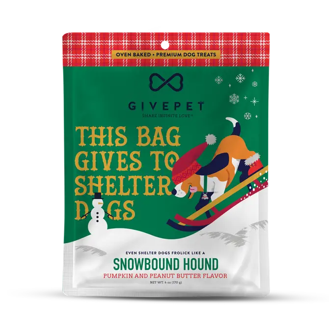 Snowbound Hound Baked Dog Biscuits, 6oz Bag