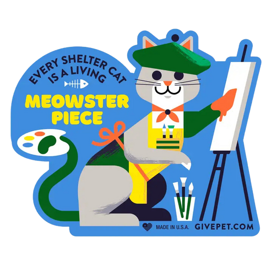 Meowsterpiece Sticker